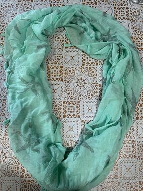Light Aqua Starfish Scarf - Women's Wrap